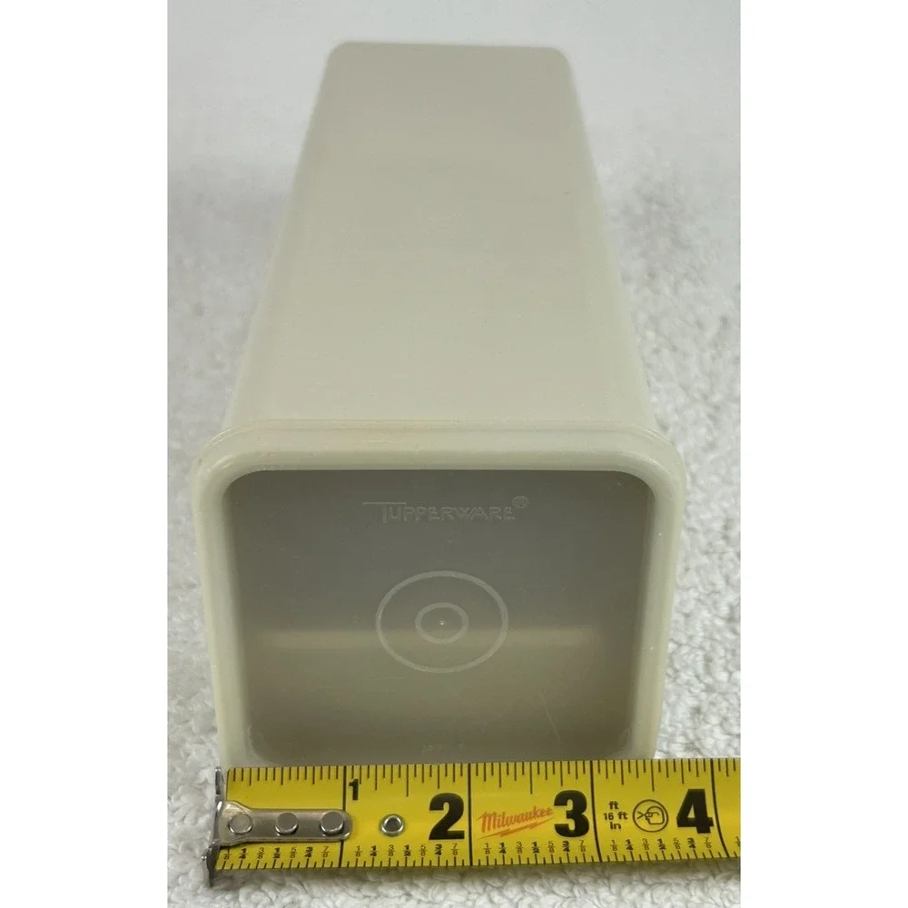 Vtg Tupperware 2 Lb Velveeta Cheese Keeper Container Holder USA 3 Piece Set